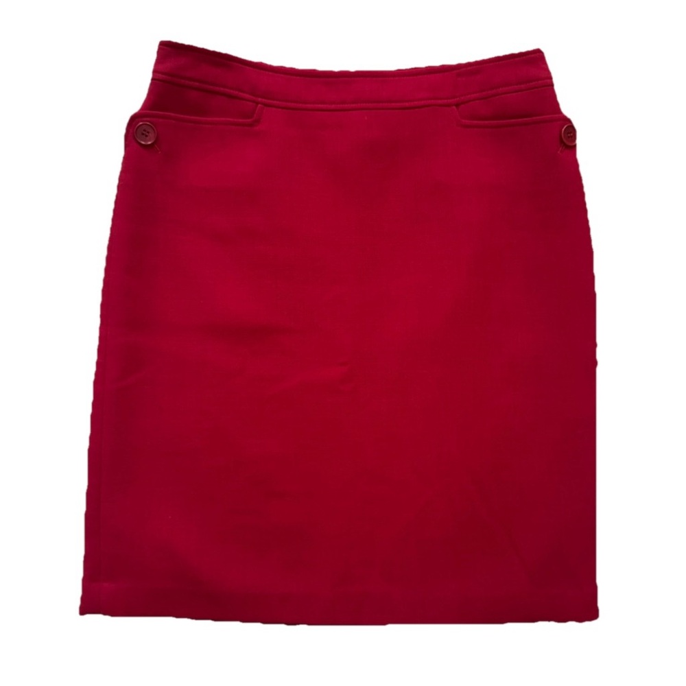 Talbots Red Wool Blend Pencil Skirt 10 | Classic Career Lined